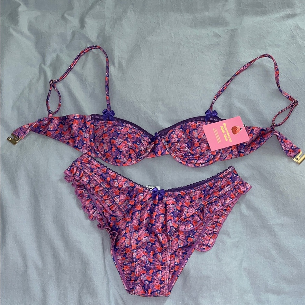 Strawberry Milk Mob Bikini XS